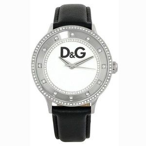Dolce & Gabbana Oversized Ladies Watch, Blk/Silver